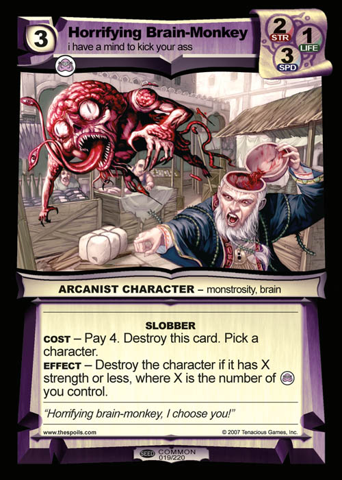 Horrifying Brain-Monkey